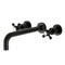 Kingston Brass KS8020BX Two-Handle Wall Mount Tub Faucet, Matte Black KS8020BX - alternate 1